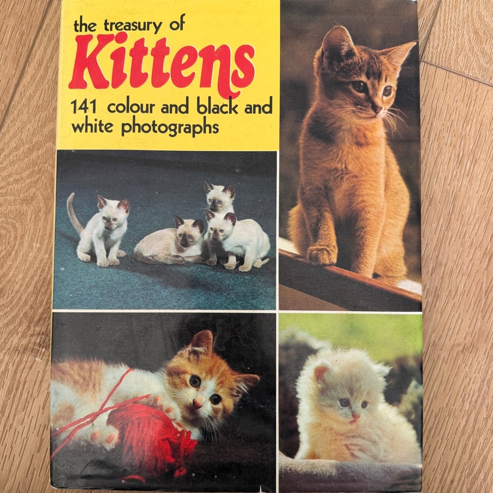 Vintage 1973 The Treasury of Kittens Marjorie Hudson Octopus Books Hardcover